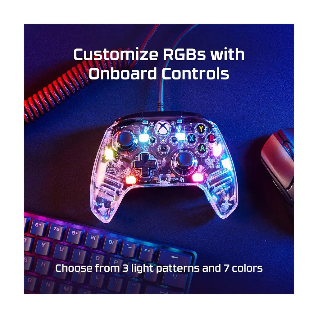 Геймпад HyperX Clutch Gladiate RGB for PC/Xbox Clear (7D6H2AA) - фото 2