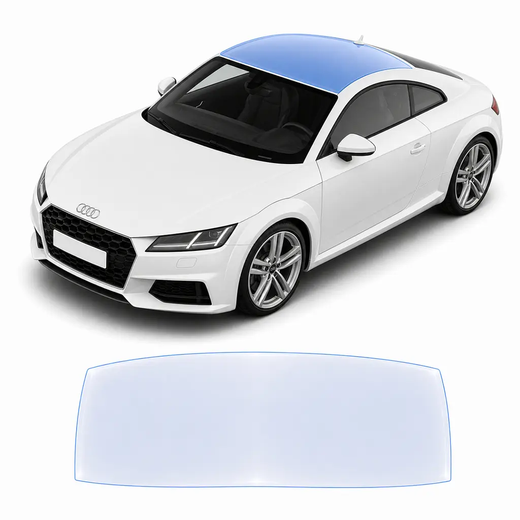 Антигравійна захисна бронеплівка за лекалами для Audi TT 8S 2014-2023 - зона даху
