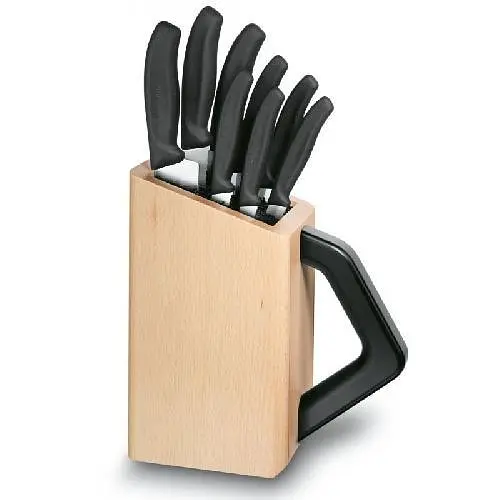 Набір кухонний Victorinox SwissClassic Cutlery Block 8шт з чорн. ручкою з підставкою (8 ножів) - фото 2
