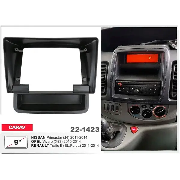 Переходная рамка Renault Trafic, Opel Vivaro, Nissan Primastar Carav 22-1423 - фото 4