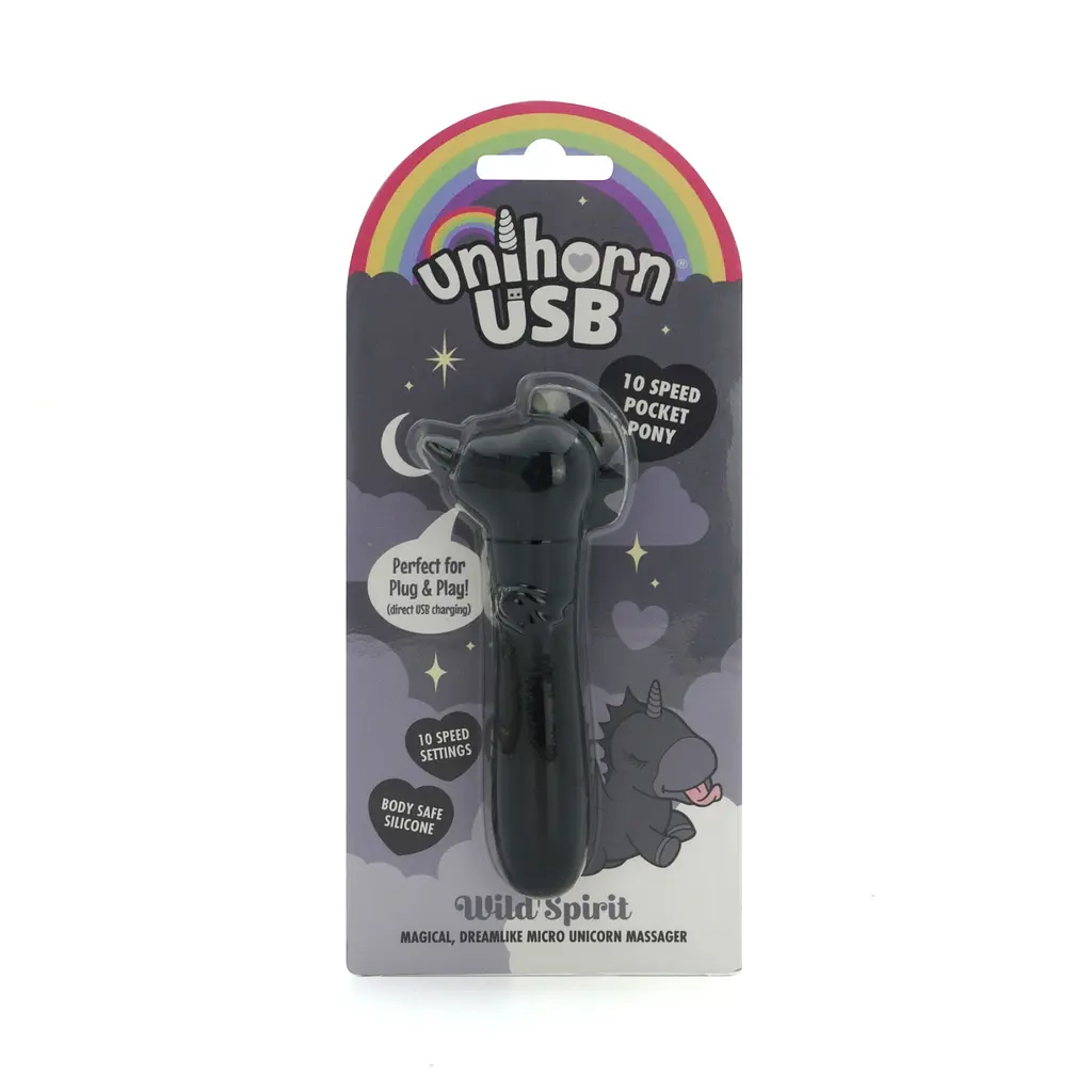 Вібратор-єдиноріжка Unihorn USB Bullet - Wild Spirit, віброкуля, USB-зарядка, 10 режимів - фото 6