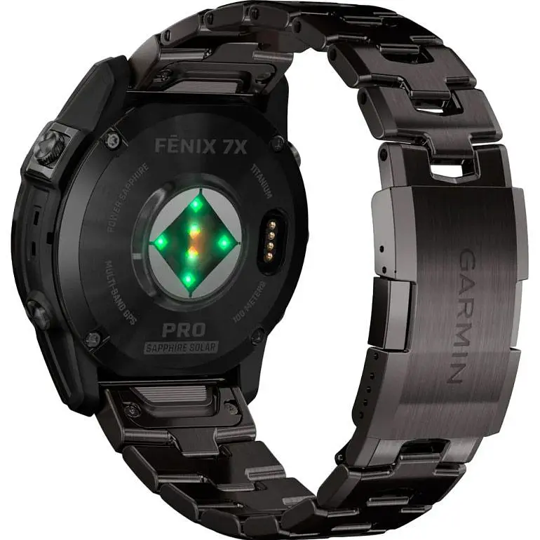 Смарт-годинник Garmin Fenix 7X Pro Sapphire Solar Edition Carbon Gray DLC Titanium with Vented Titanium Bracelet 010-02778-30 [90549] - фото 6