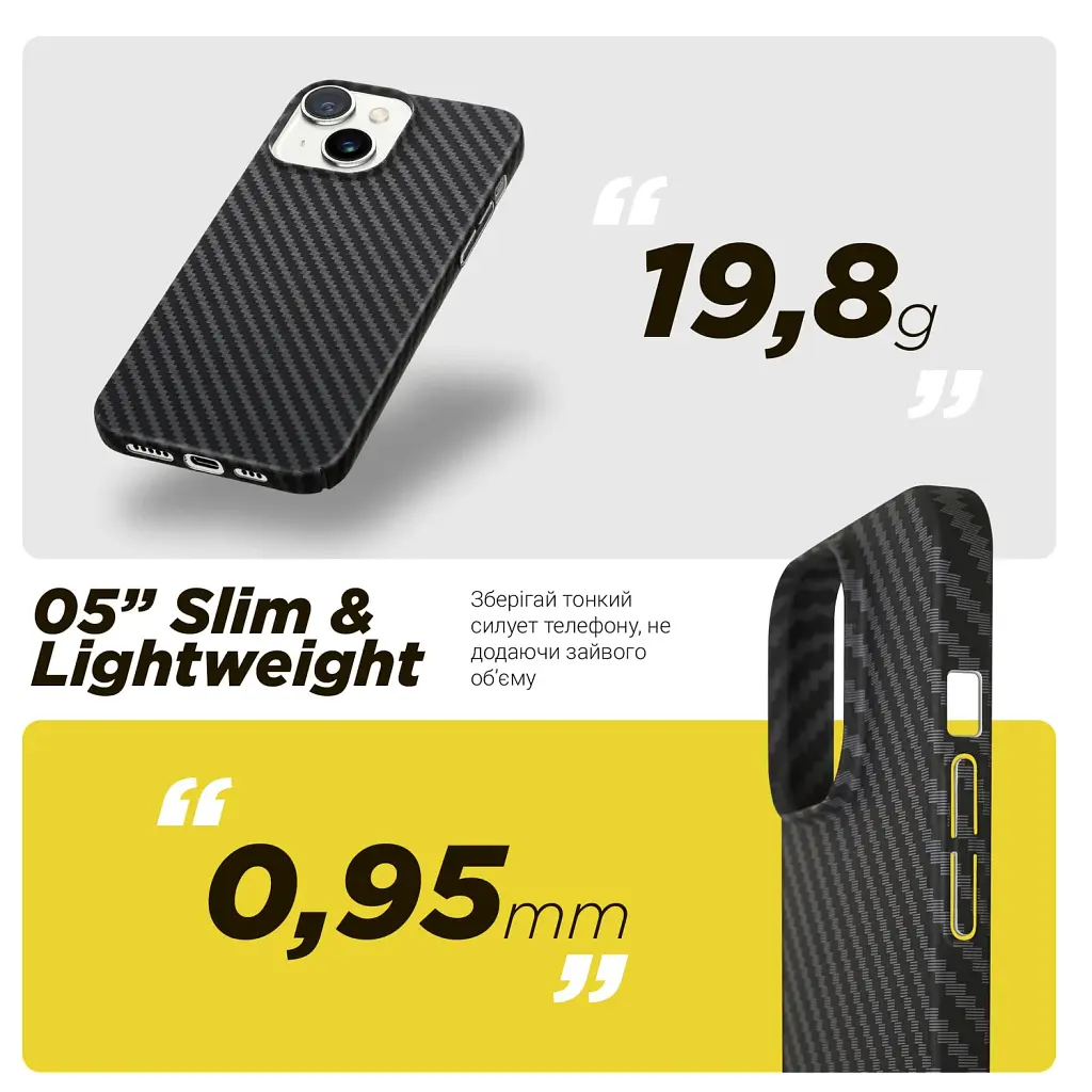 Чохол ArmorStandart LikeCarbon MagCase для Apple iPhone 15 Black - фото 4