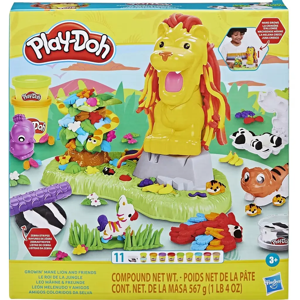Набір для творчості Hasbro Play-Doh Лев та друзі (F7221)