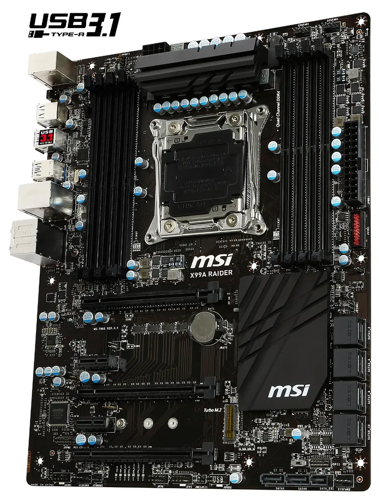 Материнська плата MSI X99A Raider (X99A Raider) (Socket 2011 v3, Intel X99, ATX) Б/в - фото 3
