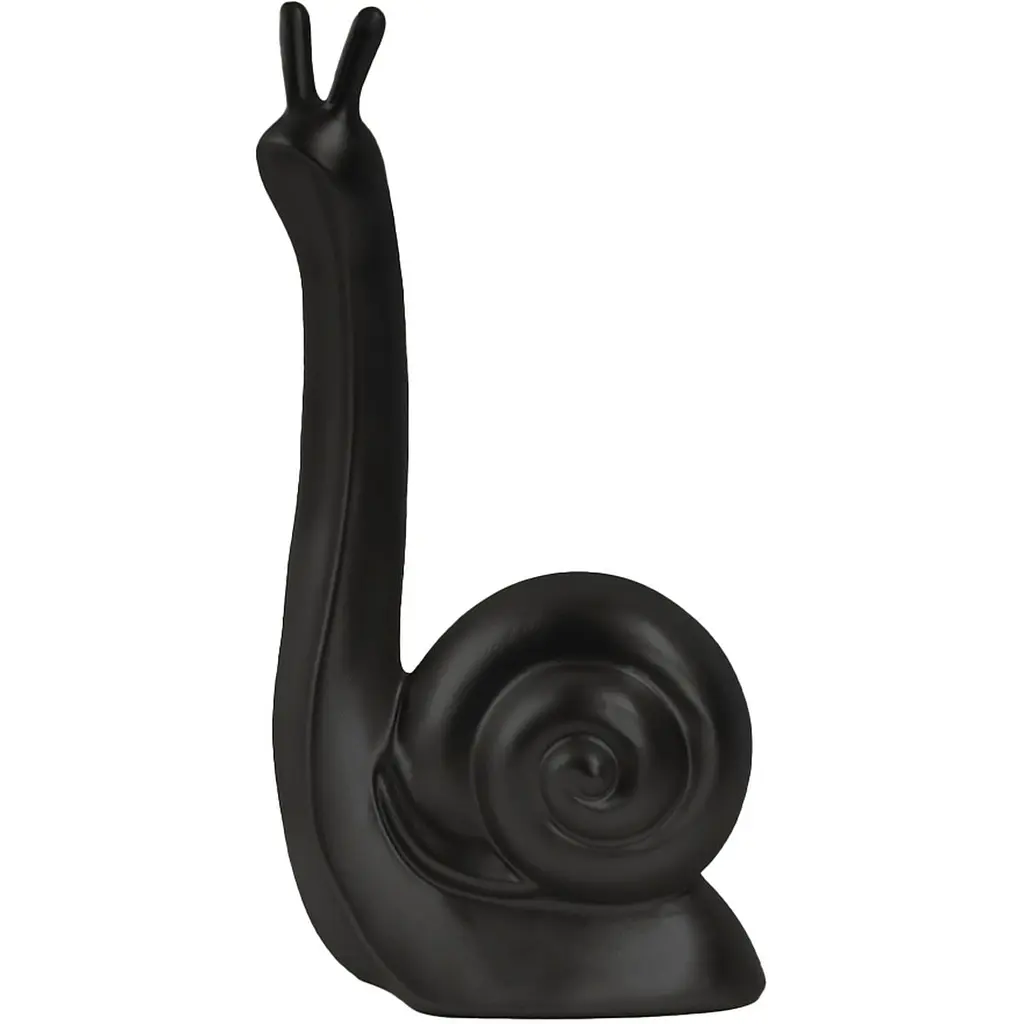 Декоративна статуетка MBM My Home Равлик чорна (DH-ST-24 S BLACK)