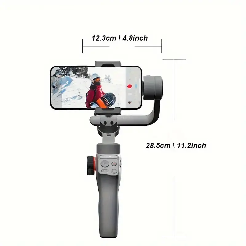 Стедікам Funsnap Capture 5 Combo - професійний стабілізатор із AI-трекінгом / 3-осьовий / акумулятор 2 х 2600 мАг / до 18 годин роботи - фото 5