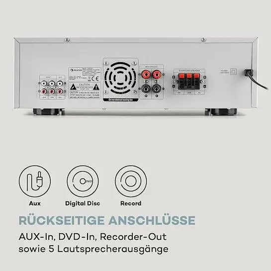 Усилитель цифровой Auna AMP-218 BT Digital Surround Amplifier (10036138) - фото 5