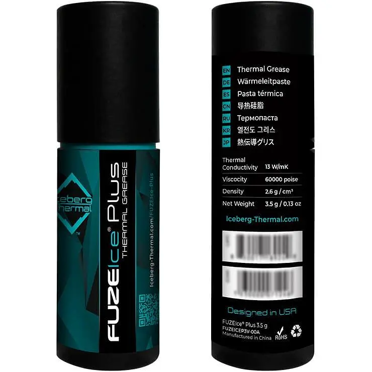 Термопаста Iceberg Thermal FUZEIce Plus 3.5g (BLACKICEP4G-00A) - фото 4