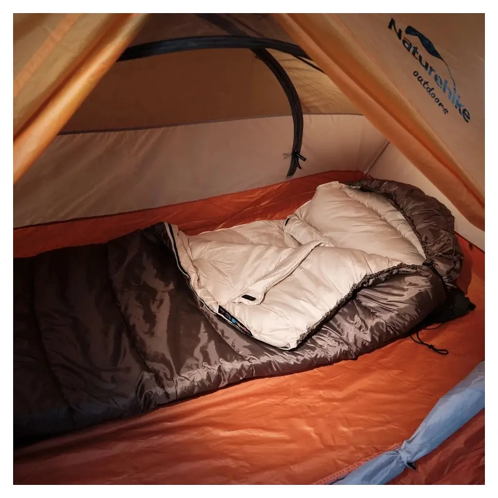Спальний мішок Naturehike U350 NH20MSD07 Hollow Cotton Right Brown (6927595767221-R) - фото 10