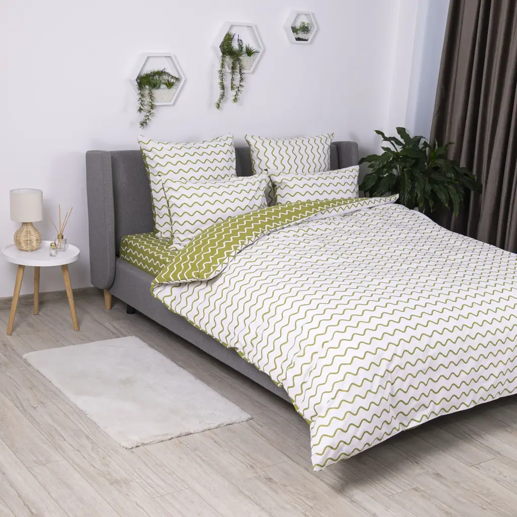 Комплект постільної білизни ТЕП Happy Sleep Olive Dream півтораспальний 50x70 білий - фото 3