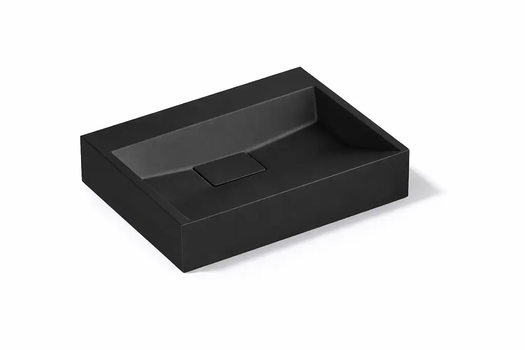 Умивальник VBI Este підвісний без отвору під змішувач 50x38 см black VBI-019904 - фото 5