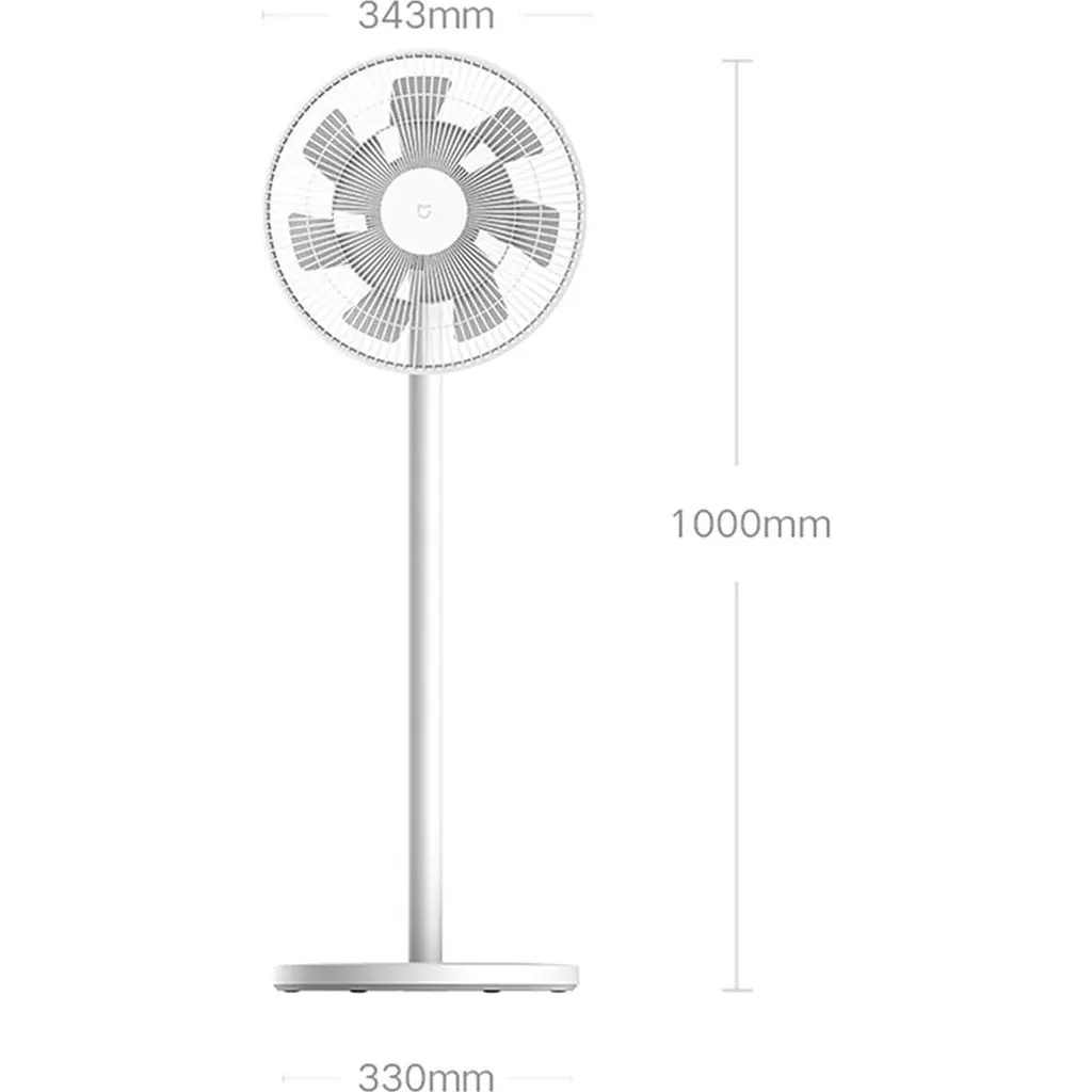 Вентилятор Mijia Smart Standing Fan 2 Pro White [BPLDS03DM] [111535] - фото 6