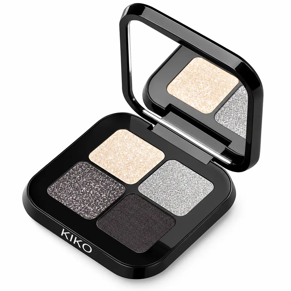 KIKO Milano Bright Quartet Eyeshadow Palette 04 Smokey Eyes Profusion палетка тіней для повік 3,5 г - фото 2