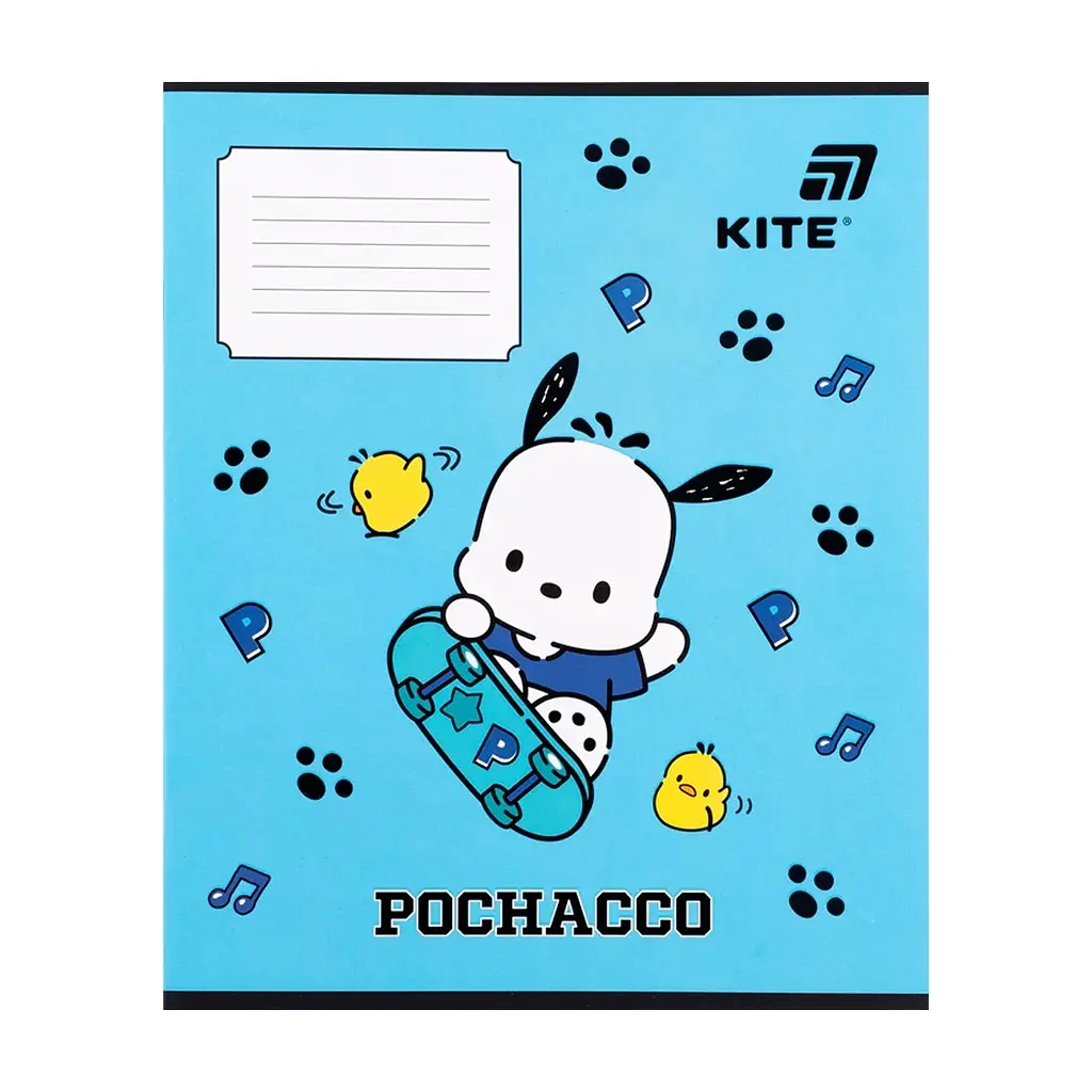 Зошит Kite Pochacco, 12 аркушів, коса лінія (PC26-235), в асортименті - фото 7