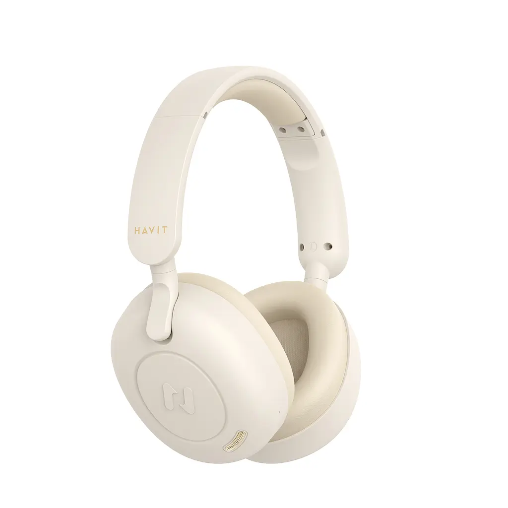 Навушники накладні бездротові HAVIT HV-H655BT ANC Beige HAVIT (27980-000) - фото 2
