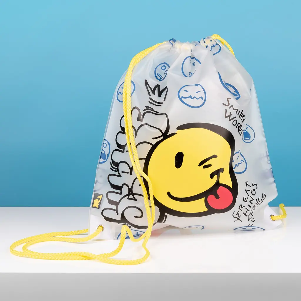 Сумка для взуття Yes SB-16 Smiley World біла з сірим (533526) - фото 3
