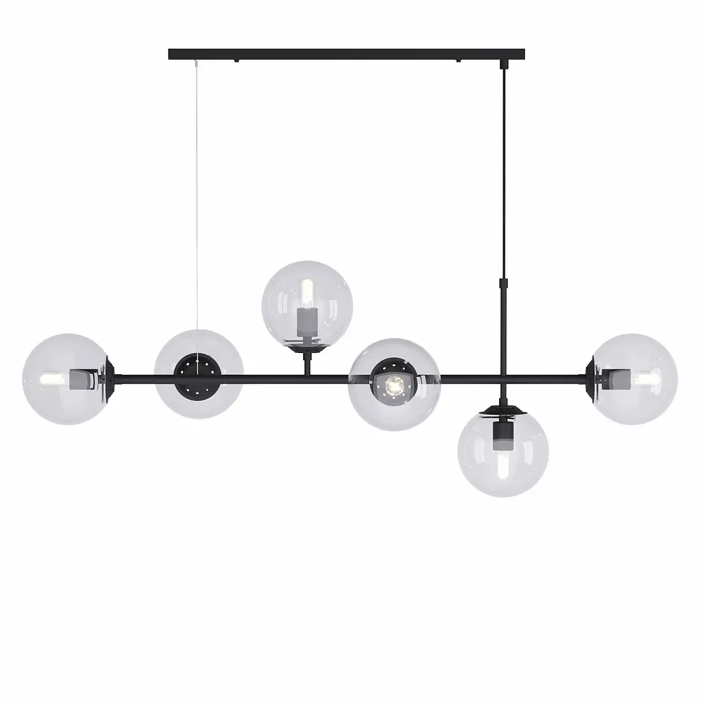 Люстра "BB", PikArt ст. 15393 Черный Прозрачный - фото 2