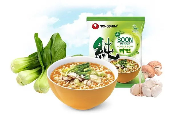 Локшина веганська швидкого приготування Soon Veggie Ramyun Nongshim 112g - фото 3