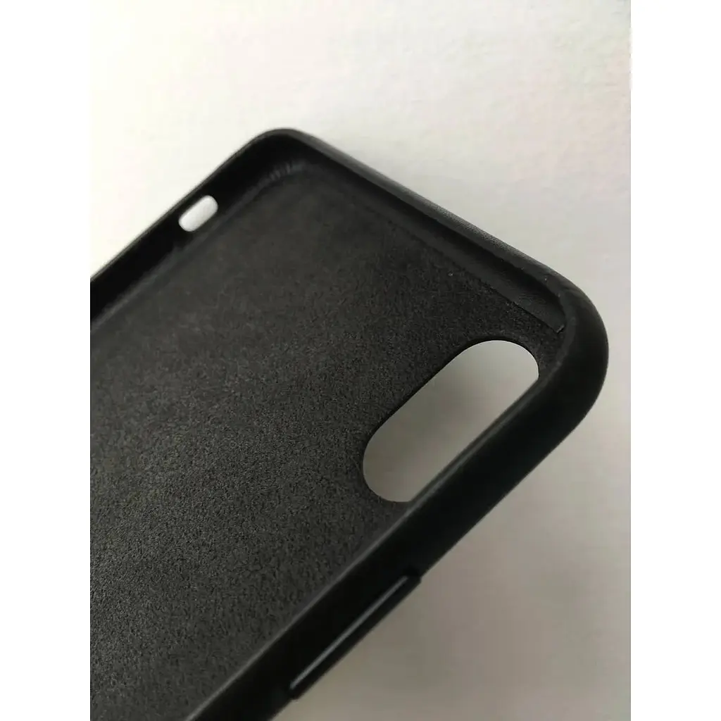 Оригинальный кожаный чехол Apple Leather Case для iPhone XS Max (6.5") Black (MRWT2ZM/A) - фото 10
