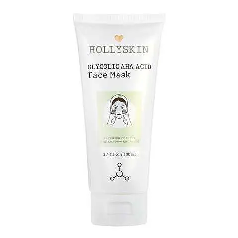 Маска для обличчя Hollyskin Glycolic AHA Acid Face Mask, 100 мл - фото 2