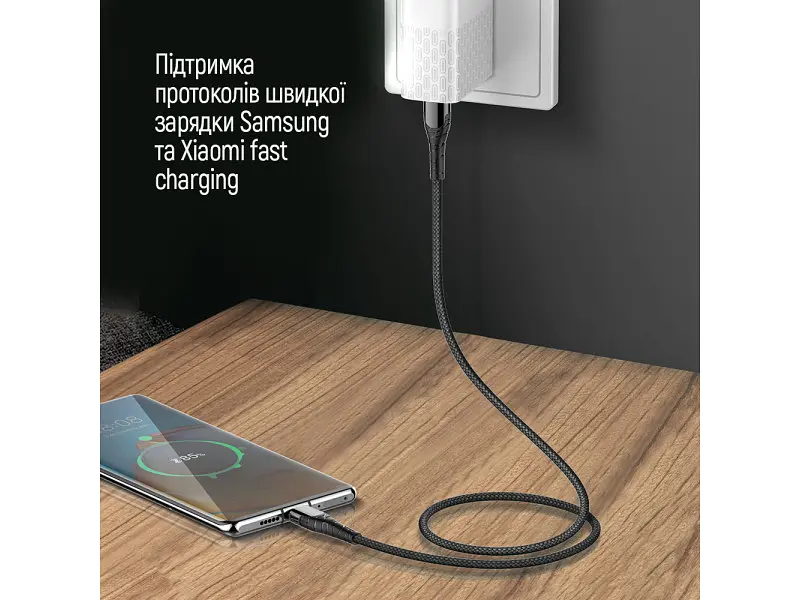 Кабель ColorWay USB-C to USB-C 2m Grey (CW-CBPDCC039-GR) - фото 7