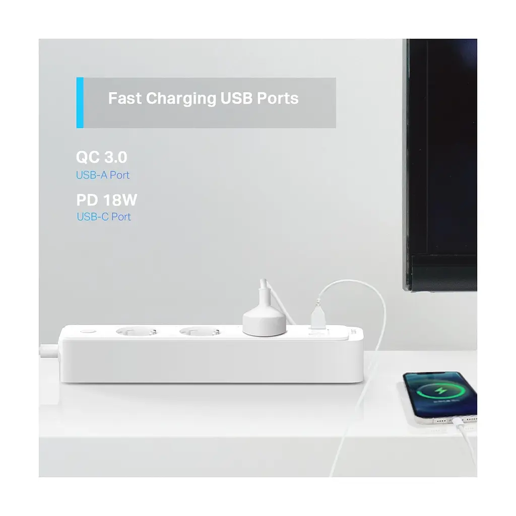 Мережевий фільтр живлення TP-Link Tapo P300 - фото 3