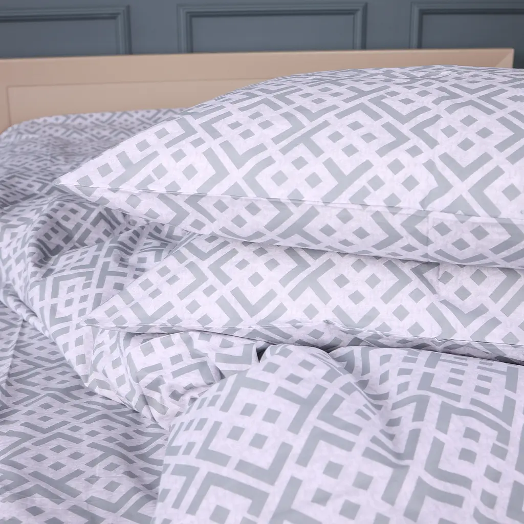 Пододеяльник MirSon бязь Abstract Gray 160х220 см (2200013164104) - фото 6