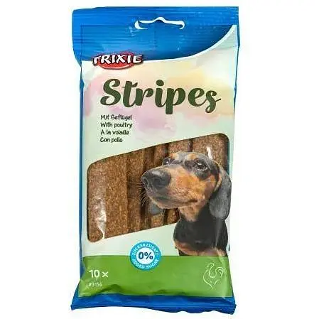 Ласощі для собак Trixie Stripes Полоски з м'ясом домашніх птахів 100 г - фото 3