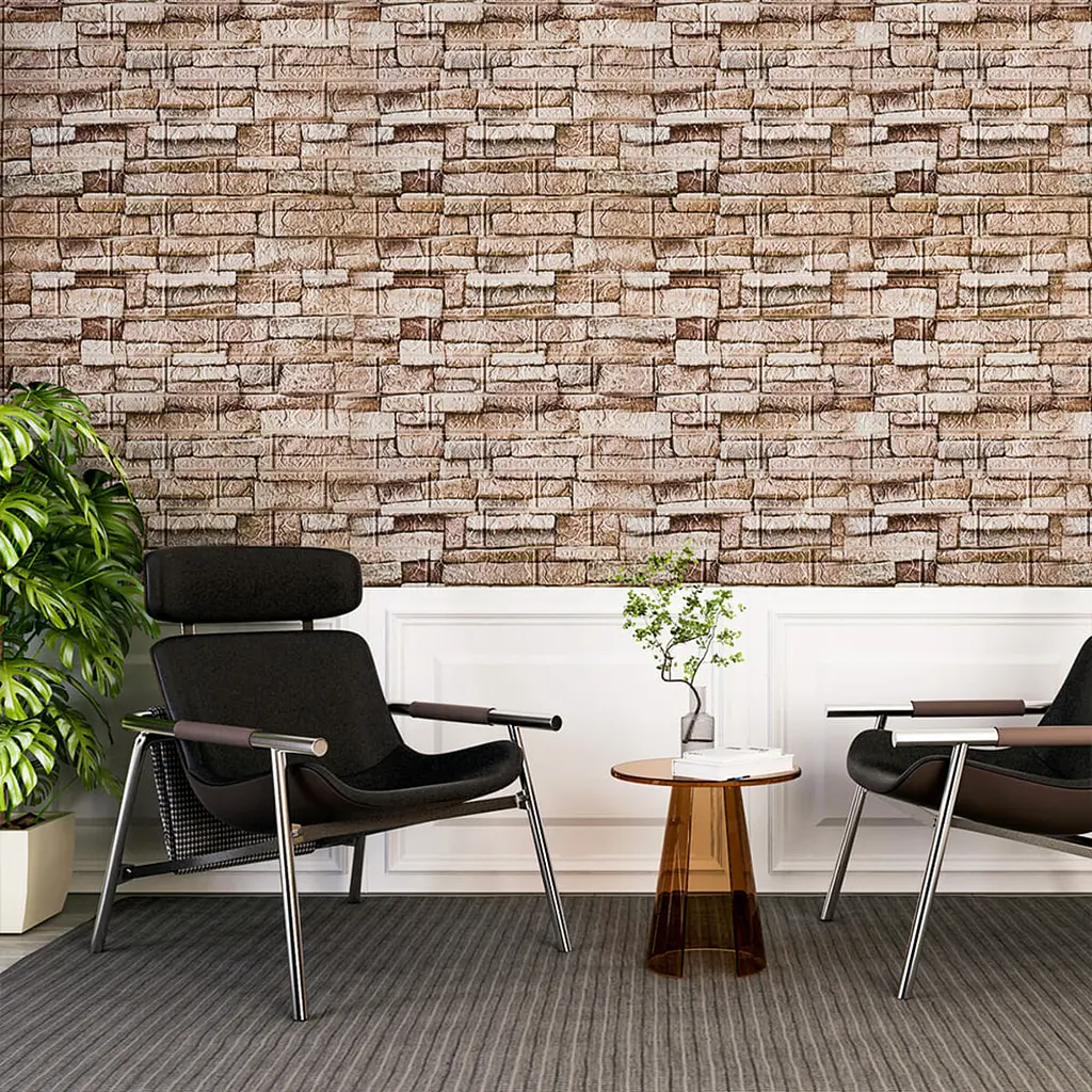3D панель самоклеюча Sticker Wall 700x770x3 мм Катеринославська цегла - фото 5