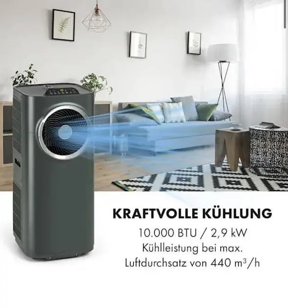 Кондиционер мобильный Klarstein Kraftwerk Eco Smart 11 (10040190) - фото 3