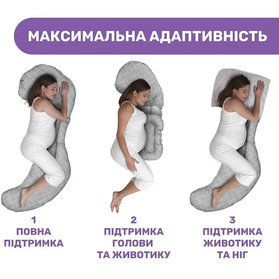 Подушка для вагітних Chicco Boppy Total Body (79923.37.09) - фото 4
