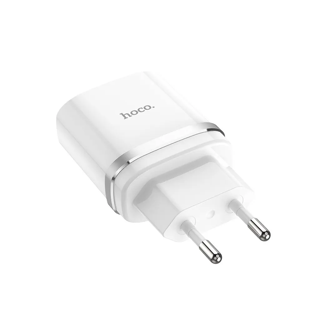 Зарядний пристрій Hoco C12Q USB QC 18W білий - фото 3