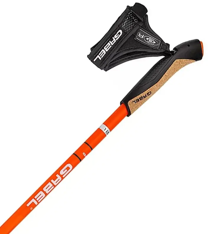 Палиці для скандинавської ходьби Gabel X-1.35 Active Knife Red/Orange 120 (7009361151200) (DAS302697) - фото 2