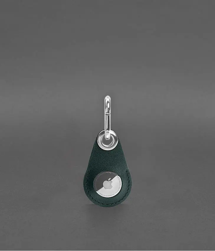 Кожаный чехол для Apple AirTag Зеленый - фото 2