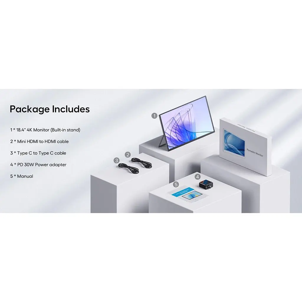 Портативний монітор UPERFECT UXBox T118 18.4" 4K 60Hz [132772] - фото 8