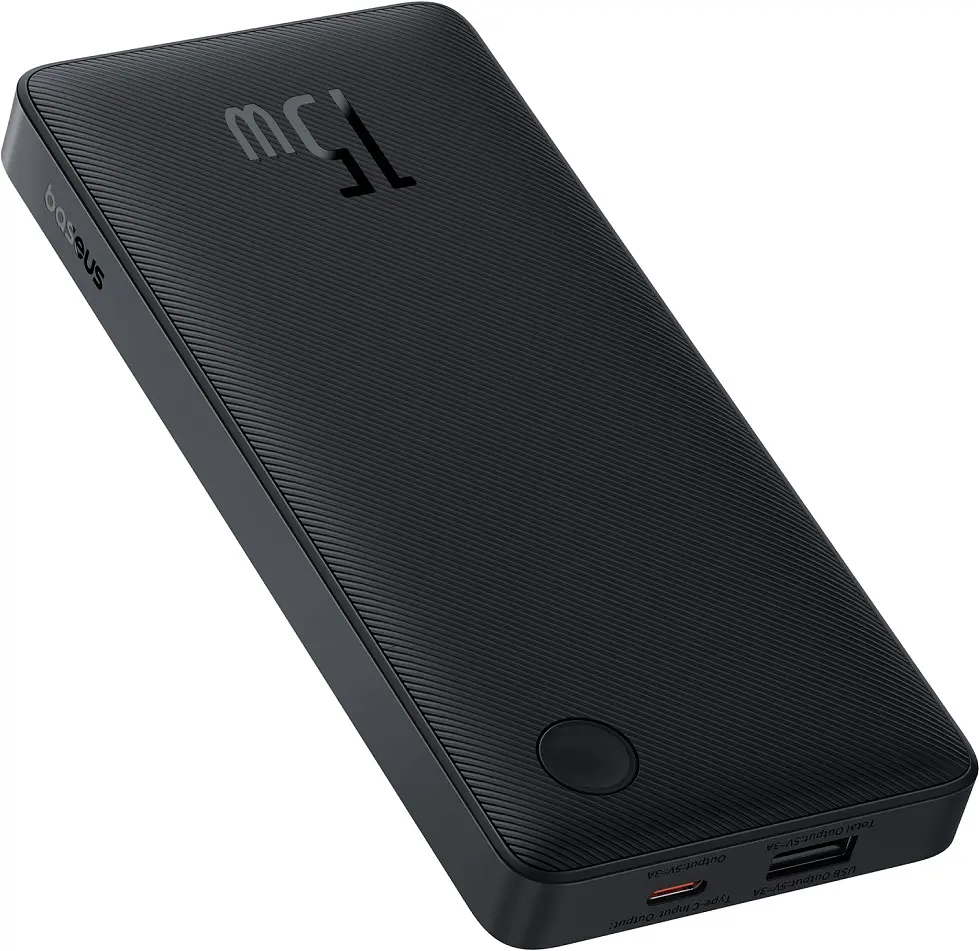 Портативний акумулятор Baseus Airpow Lite 15W 10000mAh black (P10067500123-00) - фото 4