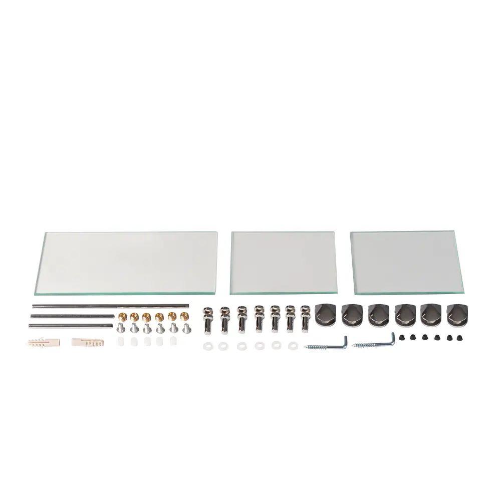 Дзеркало настінне Zerix Solo MOZ01-480x680x100 асиметричне з трьома полицями ZX5624 - фото 2