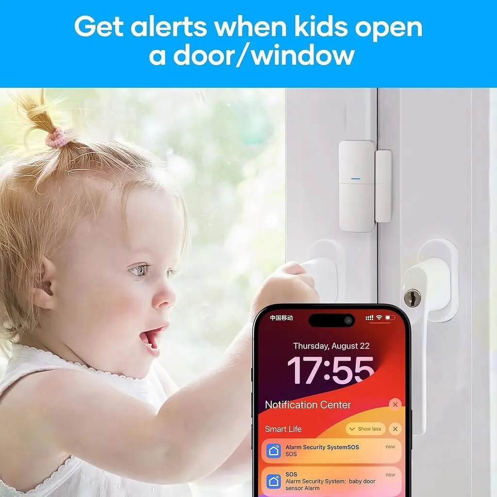 Комплект Wi-Fi сигналізації AGSHOME 8-в-1 для дому, Smart Life - фото 2