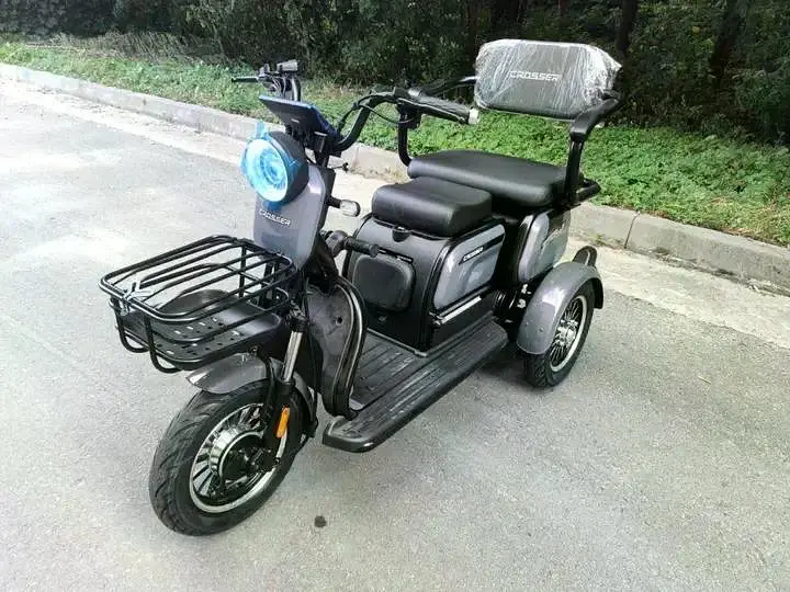 Электроскутер Трехколесный Crosser TR1 (600W, 72V, 20Ah) Серый - фото 10