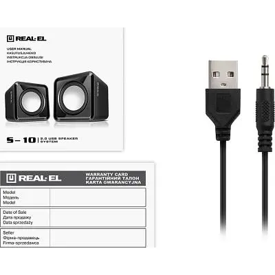 Акустична система REAL-EL S-10 USB Black (EL121100020) - фото 9