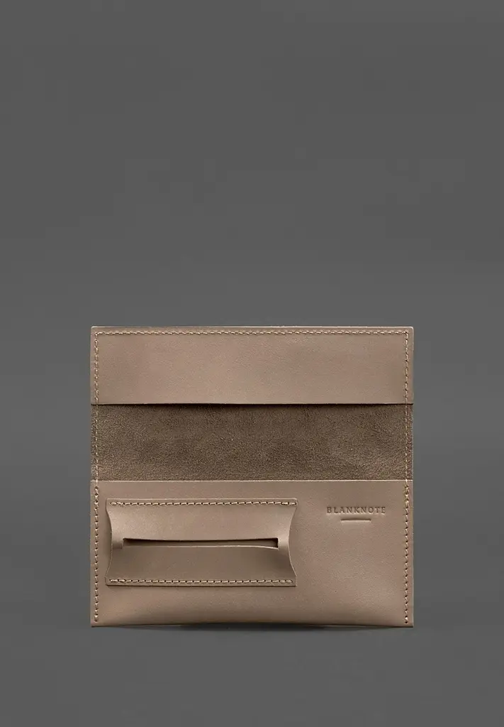 Кожаный кисет для табака 1.0 светло-бежевый Crazy Horse - фото 3