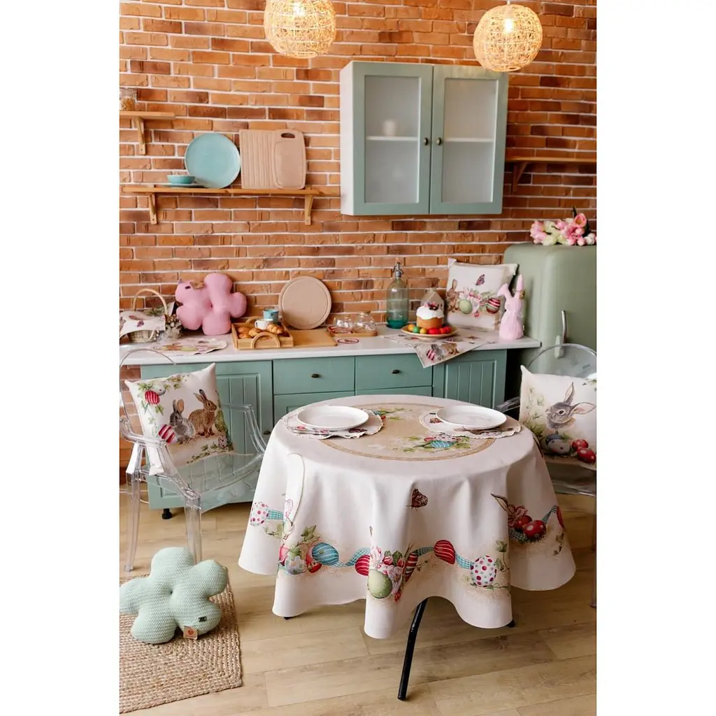 Скатертина Прованс Веснянка кругла Dх180 см (34149) - фото 5