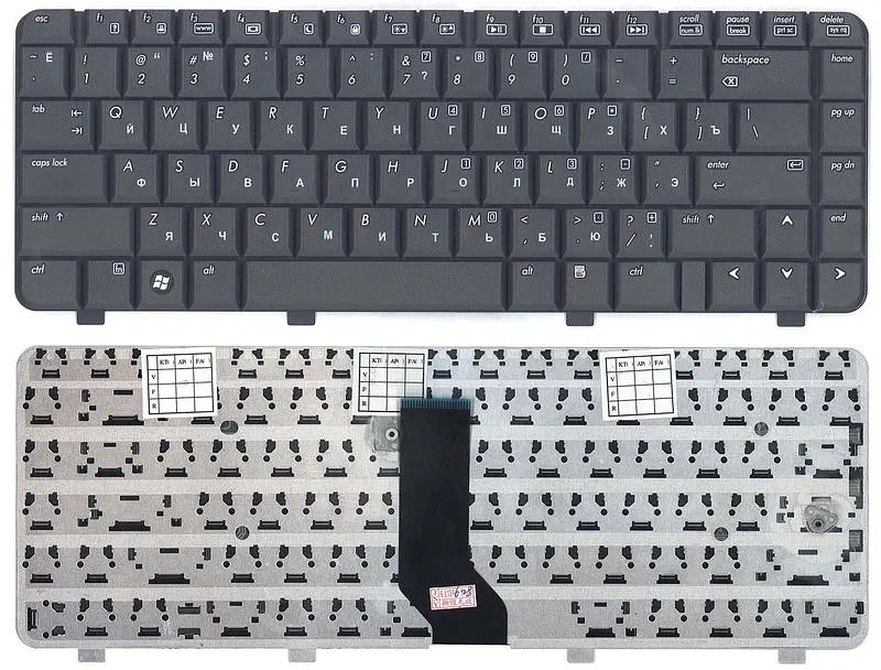 Клавіатура для ноутбука HP Compaq (6520S, 6720S, 540, 550) Black - фото 3