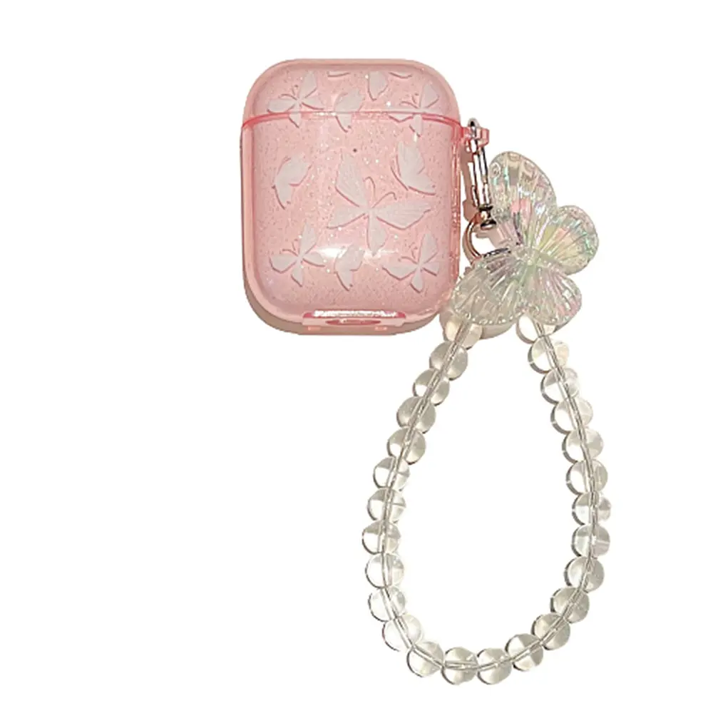 Чохол ANbeauty airpods 1/2 butterfly Pink (AN0103250)