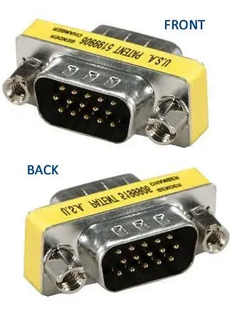 Адаптер-коннектор Adapter Vga AM-AM Вга папа-папа - фото 2