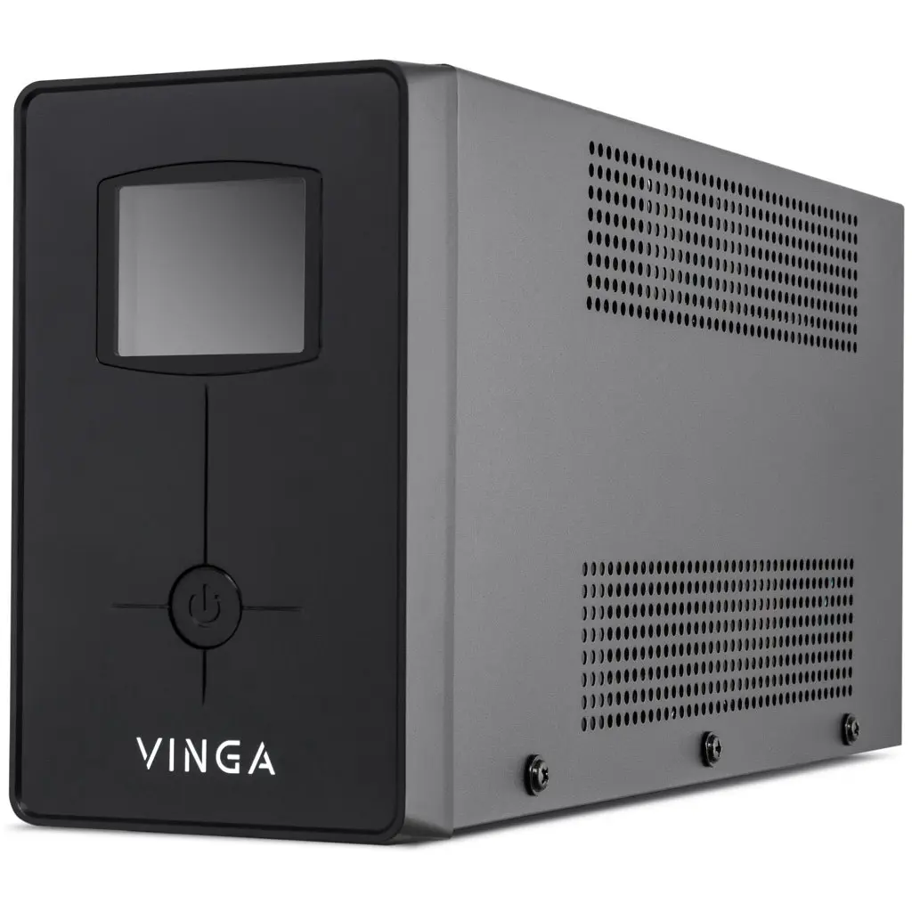 Пристрій безперебійного живлення Vinga LCD 1200VA metal case (VPC-1200M) - фото 2