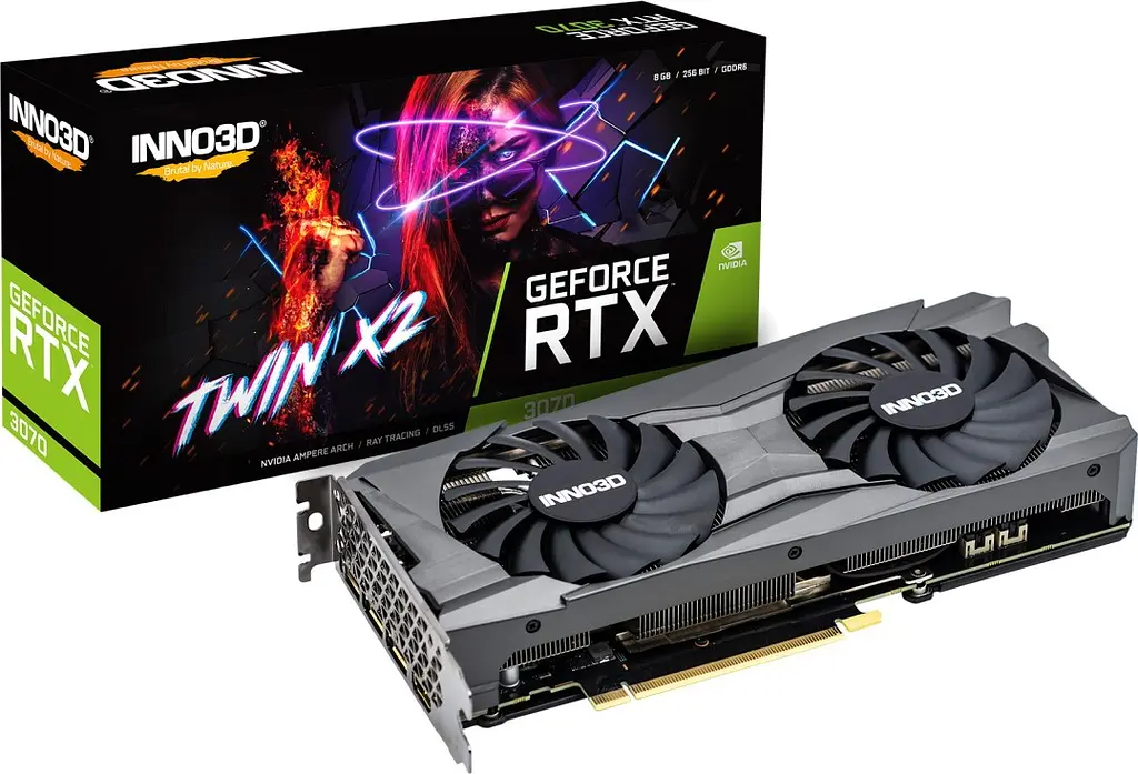 Відеокарта INNO3D GEFORCE RTX 3070 TWIN X2 OC (N30702-08D6X-1710VA32L) - фото 3