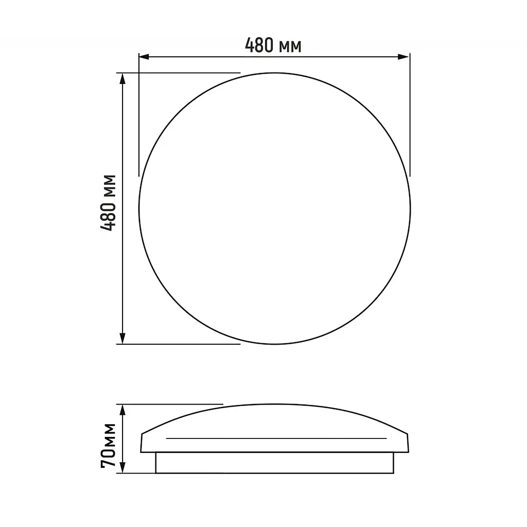 LED світильник настінно-стельовий Titanum Зоряне небо 48W 5000K (28444-000) - фото 3