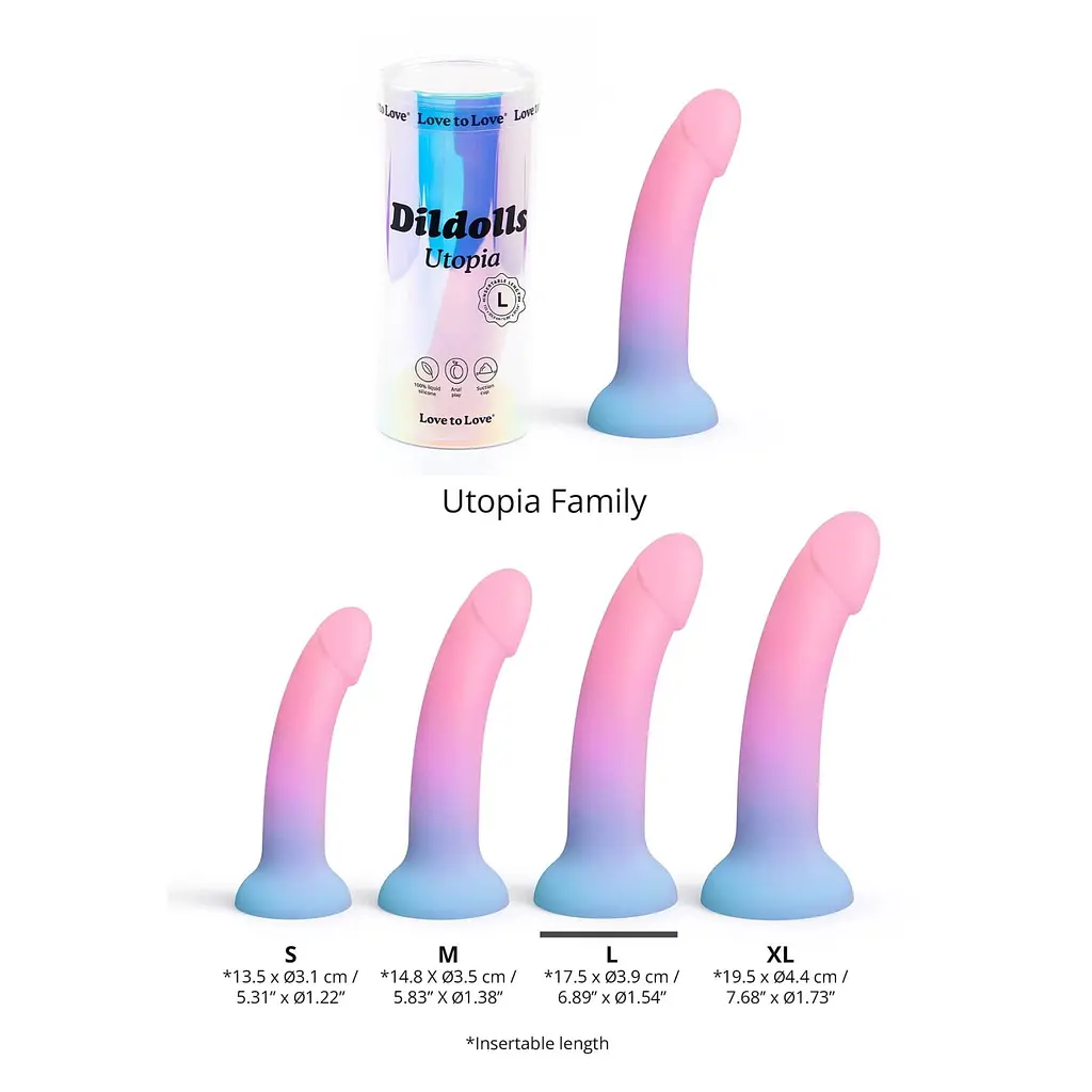 Фалоімітатор Love To Love Dildolls Utopia, L 17.5 см - фото 5